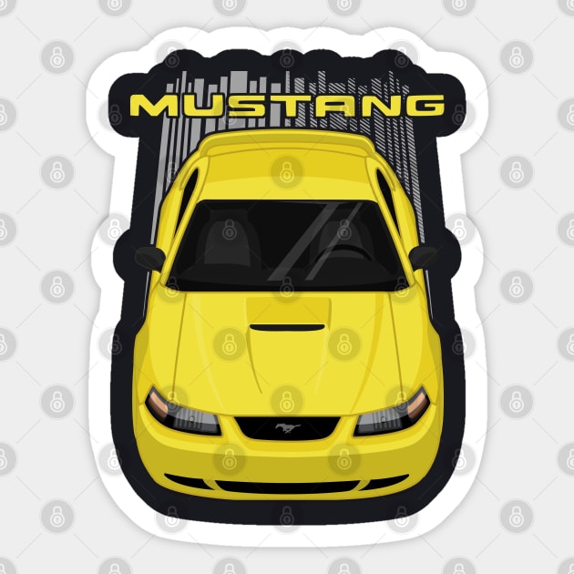 Mustang GT 1999 to 2004 SN95 New Edge - Yellow Sticker by V8social